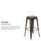 Flash Furniture 30" High Metal Indoor Stackable Bar Stool, Gun Metal Gray, PK4 4-ET-31320-30-GN-R-GG - alternate 5